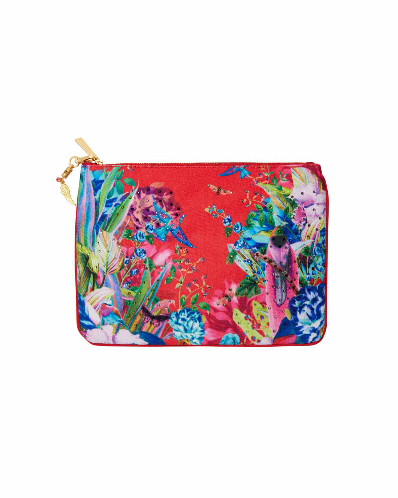 Red camilla clutch discount